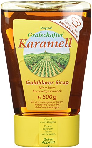 Grafschafter Karamel Sirup Dosierflasche, 8er Pack (8 x 500 g Flasche) von Grafschafter