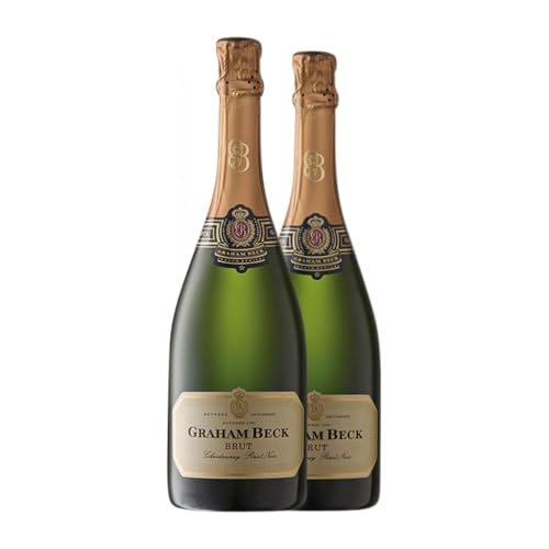 Graham Beck Cap Classique Brut Western Cape 75 cl Weißer Sekt (Karton mit 2 Flaschen von 75 cl) von Graham Beck Wines