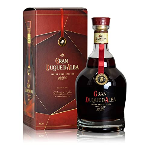 Gran Duque de Alba | Brandy de Jerez | mind. 10 Jahre gereift | Mehrfach ausgezeichneter Brandy u.a mit Gold bei der San Francisco World Spirits Competition | 700ml | 40 % Volume von Gran Duque De Alba