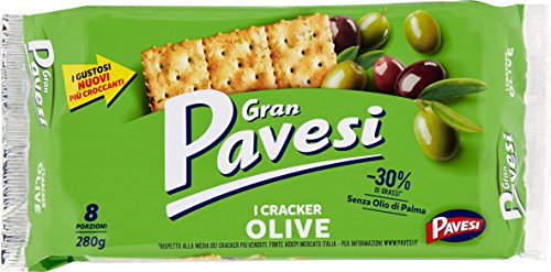 Gran Pavesi Cracker Olive ed Erbette / Oliven und Kräuter 250 gr. von Pavesi