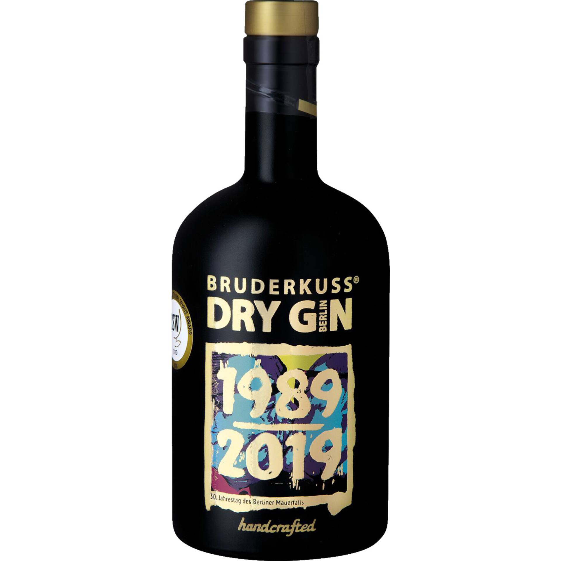 Bruderkuss Gin 30 Jahre Mauerfall, 46 % Vol, 0,50 L, Pfalz, Spirituosen von Grand Cru Select Distributionsgesellschaft mbH,53227,Bonn,Deutschland