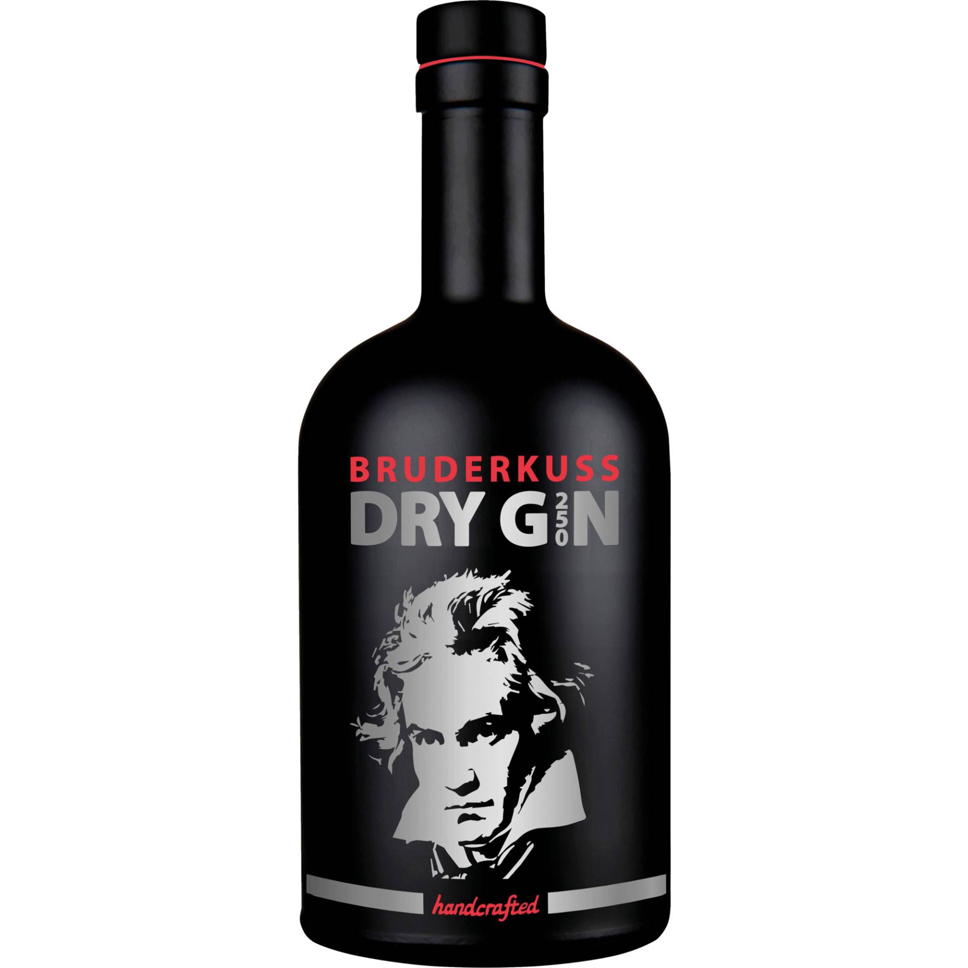 Bruderkuss Gin Edition Black Beethoven, 46% Vol, 0,7L, Spirituosen von Grand Cru Select Distributionsgesellschaft mbH,53227,Bonn,Deutschland