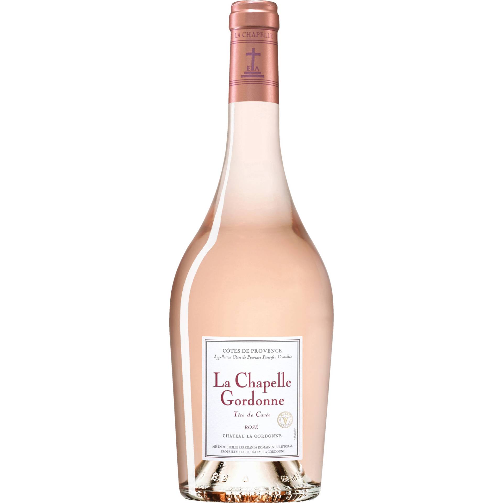 Château La Gordonne La Chapelle rosé, Côtes de Provence AOP, Provence, 2021, Roséwein von Grand Domaines du Littoral Propriétaire du Chateau La Gordonne EMB 30003E à F30220 Agues-Mortes - France