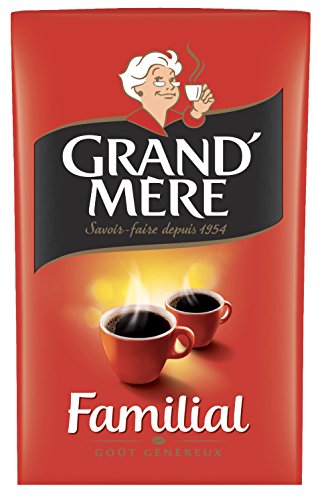 Grand Mère Café Familial Moulu, französischer gemahlener Kaffee, 1er Pack (1 x 250 g) von Grand Mere