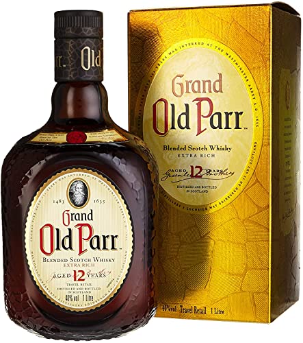 Schottischer Whisky, 12 Jahre, 40% vol, Flasche 1l - GRAND OLD PARR Blended Scotch Whisky 1 Liter von Grand Old Parr