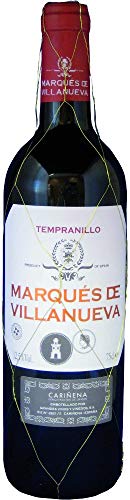 Grandes Vinos y Vi?edos Tempranillo Marqués de Villanueva Cari?ena DO 2019 (1 x 0.75 l) von Grandes Vinos y Vi?edos