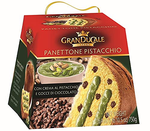 Pistazien Panettone Gran Ducale Pistacchio 750g. Schokolade Butter Kuchen von Granducale