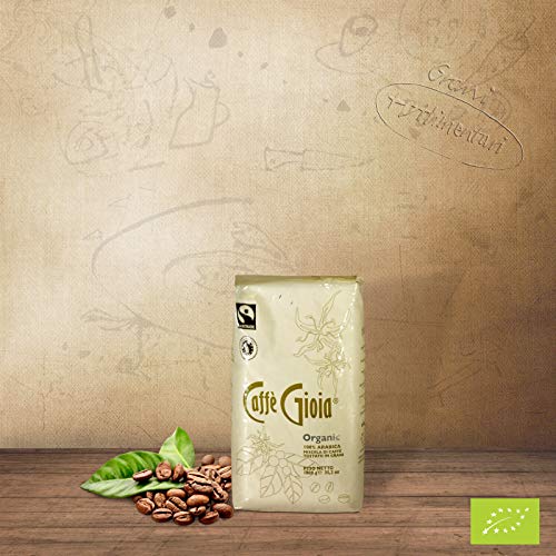 Caffè Gioia 100 % Arabica Bohnen -Bio, Fairtrade 250gr original italienischer Espresso, neapolitanische Röstung! von Grani Alimentari