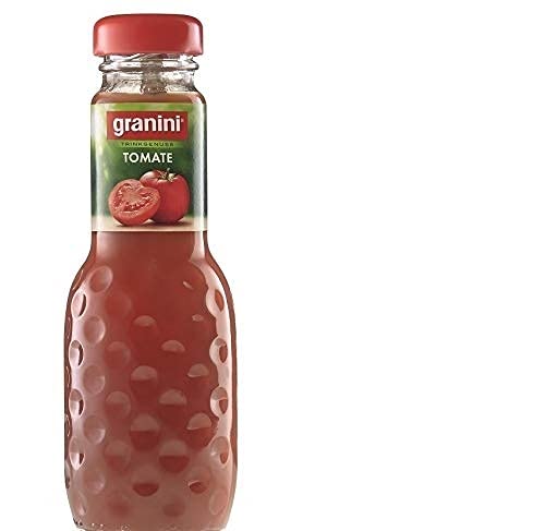 24 Flaschen a 200ml Granini Tomatensaft 40% in MEHRWEG Pfand Glas Flaschen Tomaten Trinkgenuss Tomate von Granini