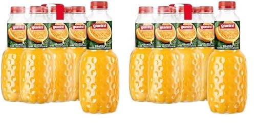 Granini Trinkgenuss Orange (6x1l), mindestens 50% Fruchtgehalt, Orangennektar aus Orangensaftkonzentrat, natürlich, vegan, mit Pfand (Packung mit 2) von Granini