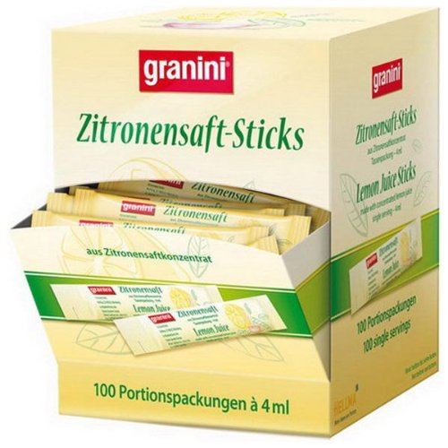 Granini Zitronensaft-Sticks, 100 x 4 ml von Granini