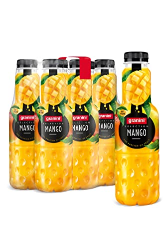 granini Selection Mango (6 x 0,75l), 24% Frucht, Mango Fruchtsaftgetränk, exotischer Fruchtgenuss, vegan, laktosefrei, ideal zum Mixen, mit Pfand von Granini