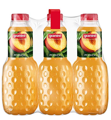 granini Trinkgenuss Pfirsich-Nektar, 6er Pack (6 x 1 l) Flasche von Granini