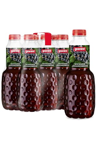 granini Trinkgenuss Schwarze Johannisbeere (6 x 1l), mindestens 25% Frucht, Schwarzer Johannisbeer-Nektar, vegan, natürlich, mit Pfand von Granini