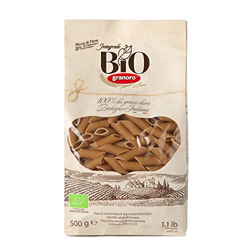 Granoro Bio Vollkorn Mezze penne rigate, 4er Pack (4 x 500 g) von Granoro