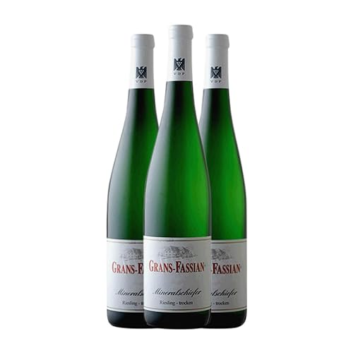 Grans Fassian Mineralschiefer Trocken Riesling Mosel-Saar-Ruwer 75 cl (Schachtel mit 3 Flaschen von 75 cl) von Grans Fassian