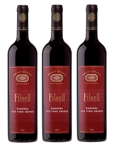 3x 0,75l - 2019er - Grant Burge - Filsell Vineyard - Old Vine Shiraz - Barossa W.O. - Australien - Rotwein trocken von Grant Burge