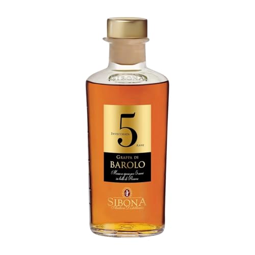 Grappa Sibona Invecchiata Nebbiolo Barolo 5 Jahre Medium Flasche 50 cl von Grappa Sibona