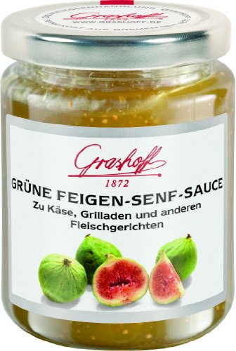 Grashoff Grüne Feigen-Senf-Sauce, 200 ml, 3er Pack (3 x 200 ml) von Grashoff