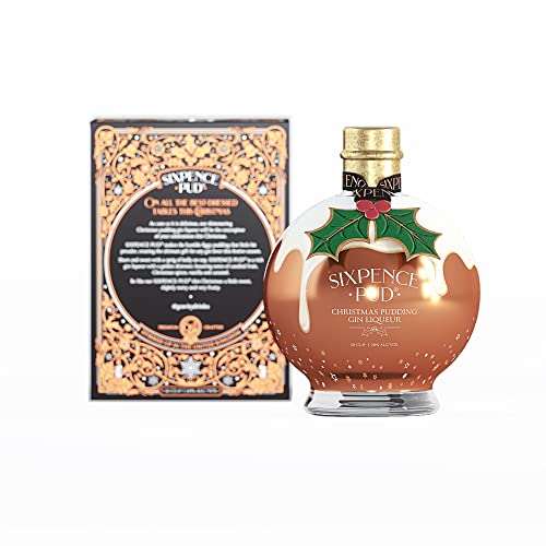 Sixpence Pud Christmas Pudding Gin Liqueur 20% Vol. 0,5l in Geschenkbox von Gravity Drinks