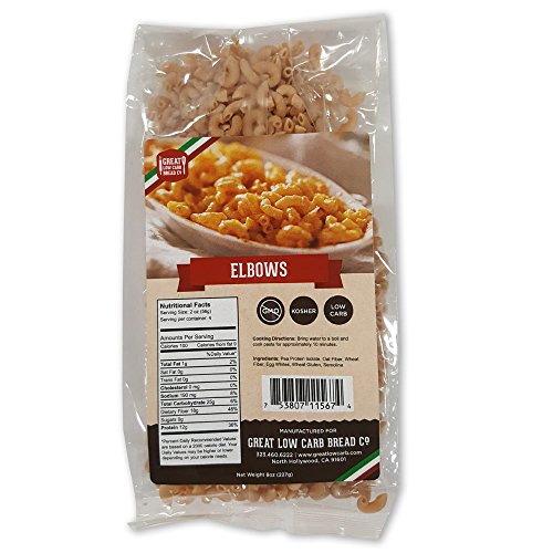 Great Low Carb Bread Company Low Carb Pasta, 8 Oz. (Gebogen) von Great Low Carb Bread Company