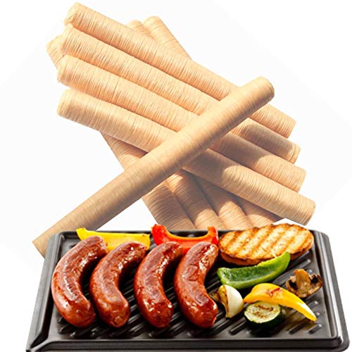 Greatideal Bratwursthüllen Getrocknete Wursthüllen Wurst Hot Dog Collagen Casing14 26MM von Greatideal