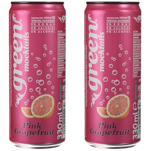 Green Mocktails Pink-Grapefruit 4 x 330ml (Packung mit 2) von Green Cola