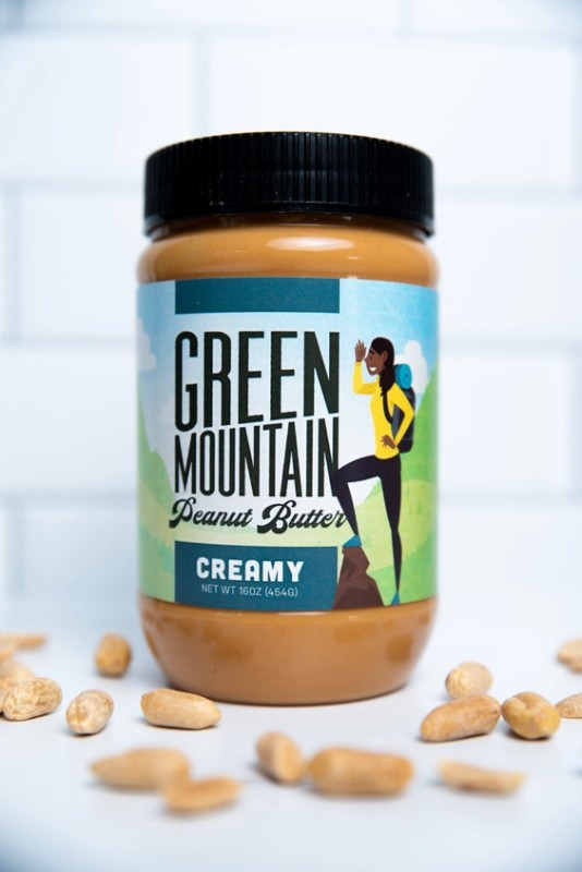 Creamy Peanut Butter, Cremige Erdnussbutter 454g, GMPB von Green Mountain Peanut Butter