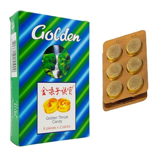 Golden Throat Candy - Jing Sang Zi Hou Bao – Auch bekannt als Golden Throat Lozenges – Klassische Chinesische Kräuterbonbons – Wohltuend für den Hals & klare Stimme von Green Nature