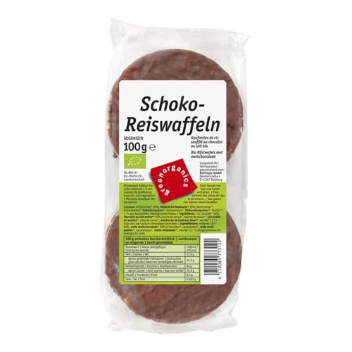 Green Organics Reiswaffeln, Schoko, 100g (12) von Green Organics