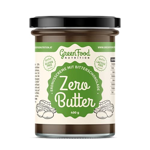 Zero Butter Erdnusscreme mit Bitterschokolade 400g GreenFood Nutrition von GreenFood Nutrition