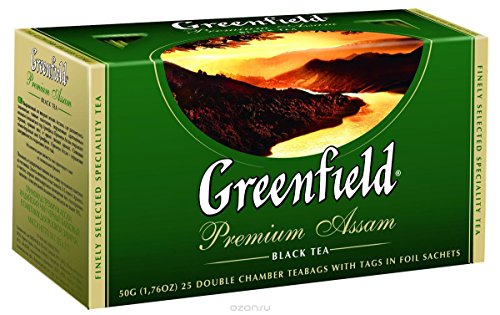 Greenfield Premium Assam Schwarz Tee, Teebeutel (2g x 25), 50g von Greenfield