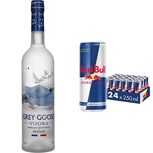 Grey Goose Vodka, 0.7l & Red Bull Energy Drink Getränke, 24 x 250ml von Grey Goose