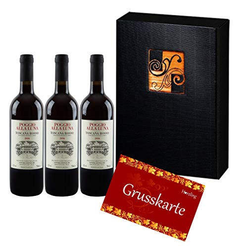 3er Weinpräsent Sangiovese Toscana IGT 3er Pack (3 x 750 ml) von Grillesino