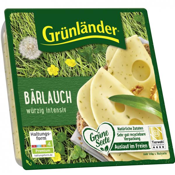 Grünländer Schnittkäse Bärlauch von Grünländer