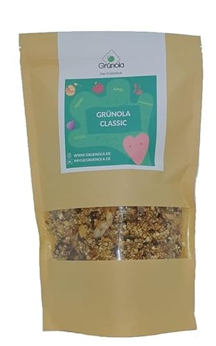 Grünola Classic - Das Frühstück (Granola) - Müsli - Ceralien - Knusprig, Lecker - Haferflocken - getrocknete Früchte - Saaten und Körner von Grünola