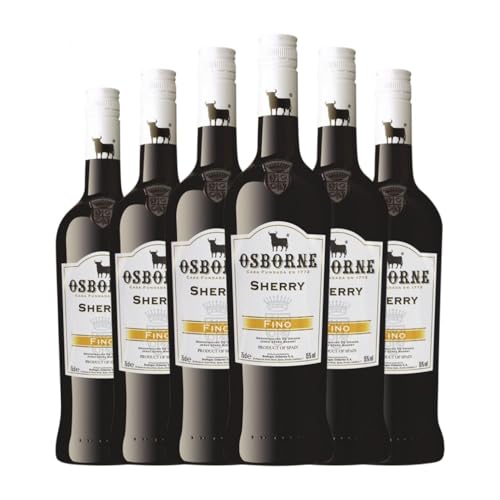 Osborne Fino Palomino Fino Jerez-Xérès-Sherry 75 cl Verstärkter Wein (Karton mit 6 Flaschen von 75 cl) von Grupo Bodegas Osborne SAU