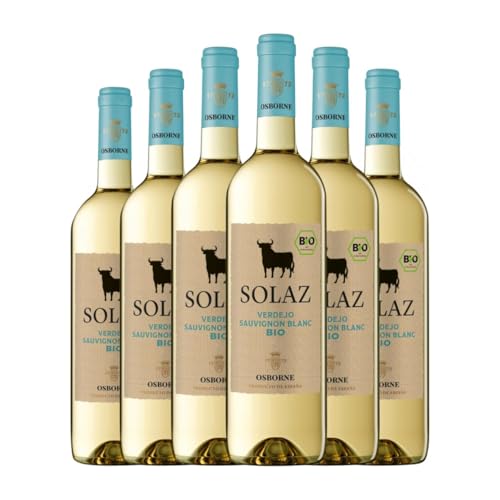 Osborne Solaz Verdejo Sauvignon Blanc Vino de la Tierra de Castilla 75 cl Weißwein (Karton mit 6 Flaschen von 75 cl) von Grupo Bodegas Osborne SAU