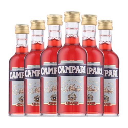 Liköre Campari Bitter Miniaturflasche 5 cl (Karton mit 6 Miniaturflasche von 5 cl) von Grupo Campari