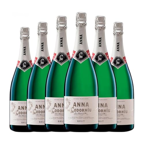 Codorníu Anna Brut Cava Reserve 75 cl Weißer Sekt (Karton mit 6 Flaschen von 75 cl) von Grupo Codorníu