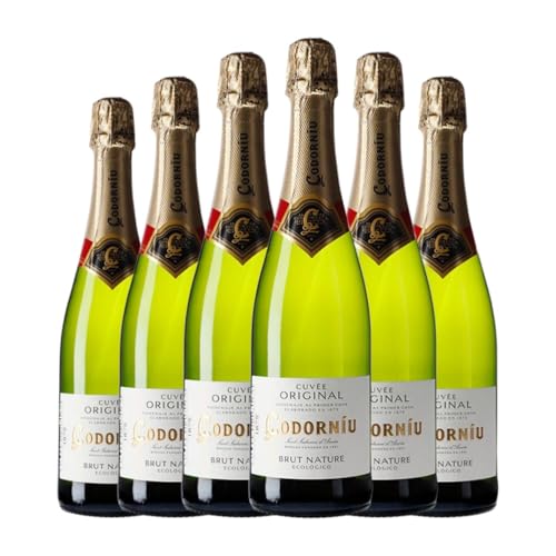 Codorníu Cuvée Original Ecológico Brut Natur Cava 75 cl Weißer Sekt (Karton mit 6 Flaschen von 75 cl) von Grupo Codorníu