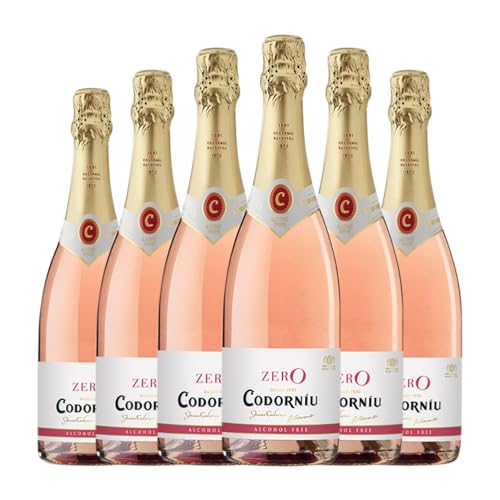 Codorníu Zero Rosé Sin Alcohol 75 cl (Schachtel mit 6 Flaschen von 75 cl) von Codorníu