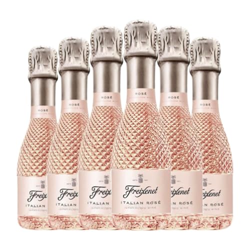 CavaFreixenetRose Italian Rosé Trocken Kleine Flasche 20 cl Rosé Sekt (Karton mit 6 Kleine Flasche von 20 cl) von Grupo FreixenetCavaCava