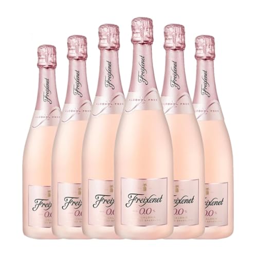 CavaFreixenetSekt 0,0 Rosé 75 cl Sin Alcohol Rosé Sekt (Karton mit 6 Flaschen von 75 cl) von Grupo FreixenetCavaCava