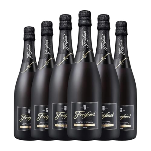 CavaFreixenetSekt Cordón Negro Brut Cava 75 cl Weißer Sekt (Karton mit 6 Flaschen von 75 cl) von Grupo FreixenetCavaCava