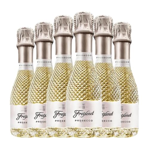 CavaFreixenetSekt Glera Trocken Prosecco Kleine Flasche 20 cl Weißer Sekt (Karton mit 6 Kleine Flasche von 20 cl) von Grupo FreixenetCavaCava