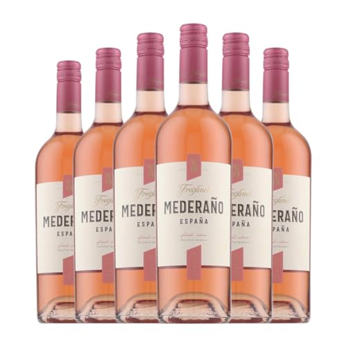 WeinFreixenetRose Mederaño Rosado Halbtrocken Halbsüß Vino de la Tierra de Castilla 75 cl Rosé-Wein (Karton mit 6 Flaschen von 75 cl) von Grupo FreixenetCavaCava