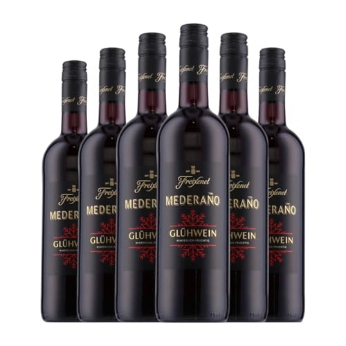 WeinFreixenetRot Mederaño Glühwein Rot Vino de la Tierra de Castilla 75 cl Rotwein (Karton mit 6 Flaschen von 75 cl) von Grupo FreixenetCavaCava