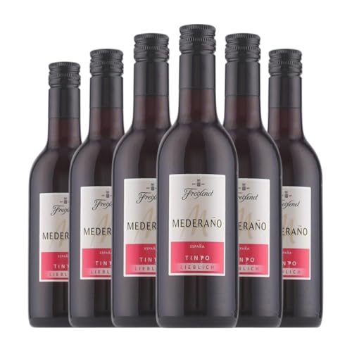 WeinFreixenetRot Mederaño Tinto Edelsüß Vino de la Tierra de Castilla Kleine Flasche 25 cl Rotwein (Karton mit 6 Kleine Flasche von 25 cl) von Grupo FreixenetCavaCava