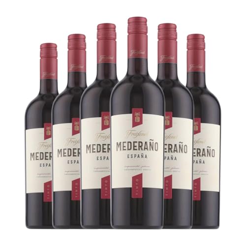 WeinFreixenetRot Mederaño Tinto Halbtrocken Halbsüß Vino de la Tierra de Castilla 75 cl Rotwein (Karton mit 6 Flaschen von 75 cl) von Grupo FreixenetCavaCava